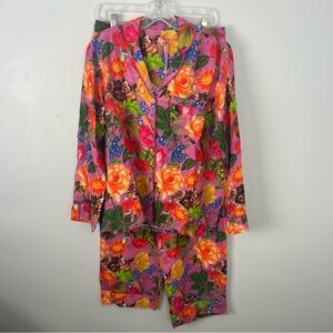 Powder NWT Whimsical Woodland Pajama Set Fawn Bunny Floral